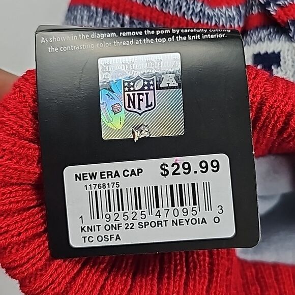 NFL Unisex Patriots -430 New Era Cap Beanie One Size - Picture 3 of 5